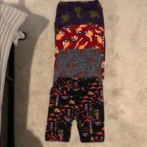 Lot of Lularoe leggings! All OS. EUC.